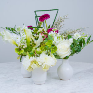 Valentine's Collection | White Bud Vase | Set of 4
